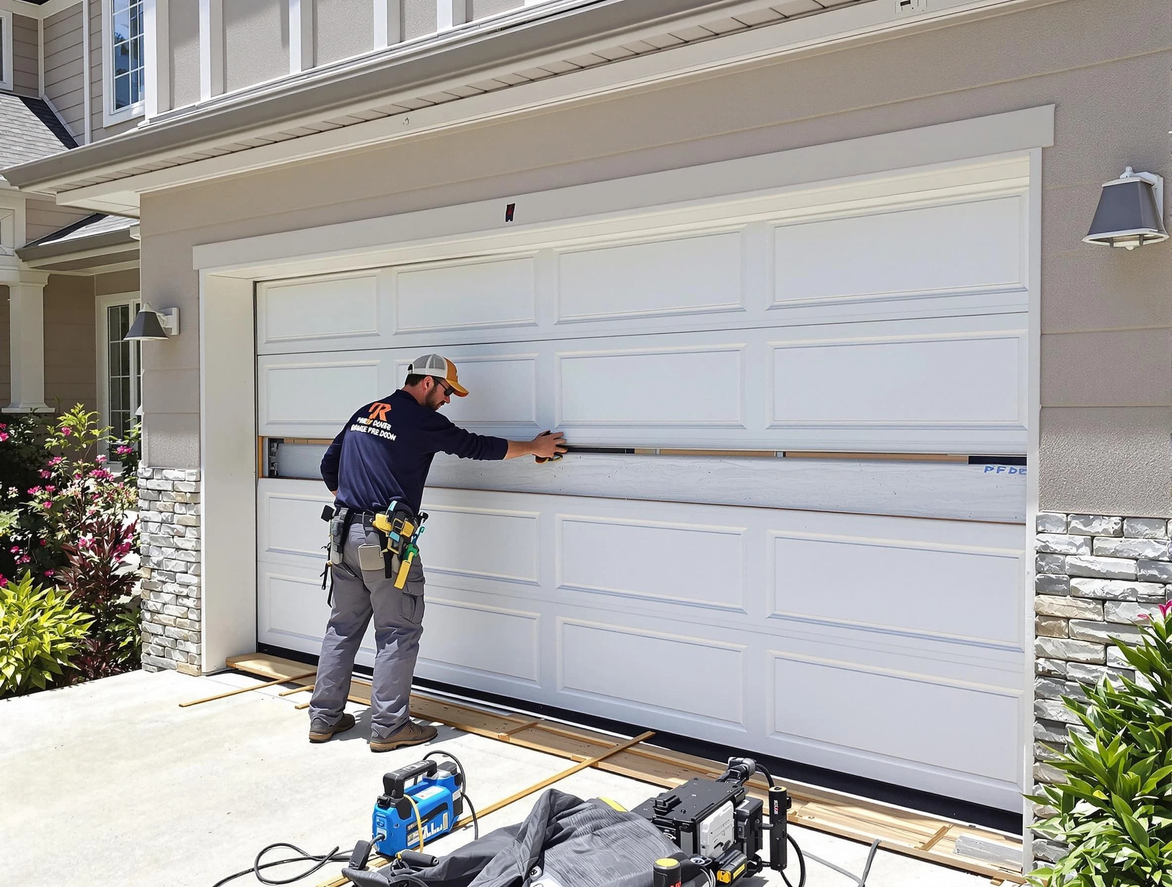 Avondale Garage Door Repair team performing complete garage door replacement at Avondale residence