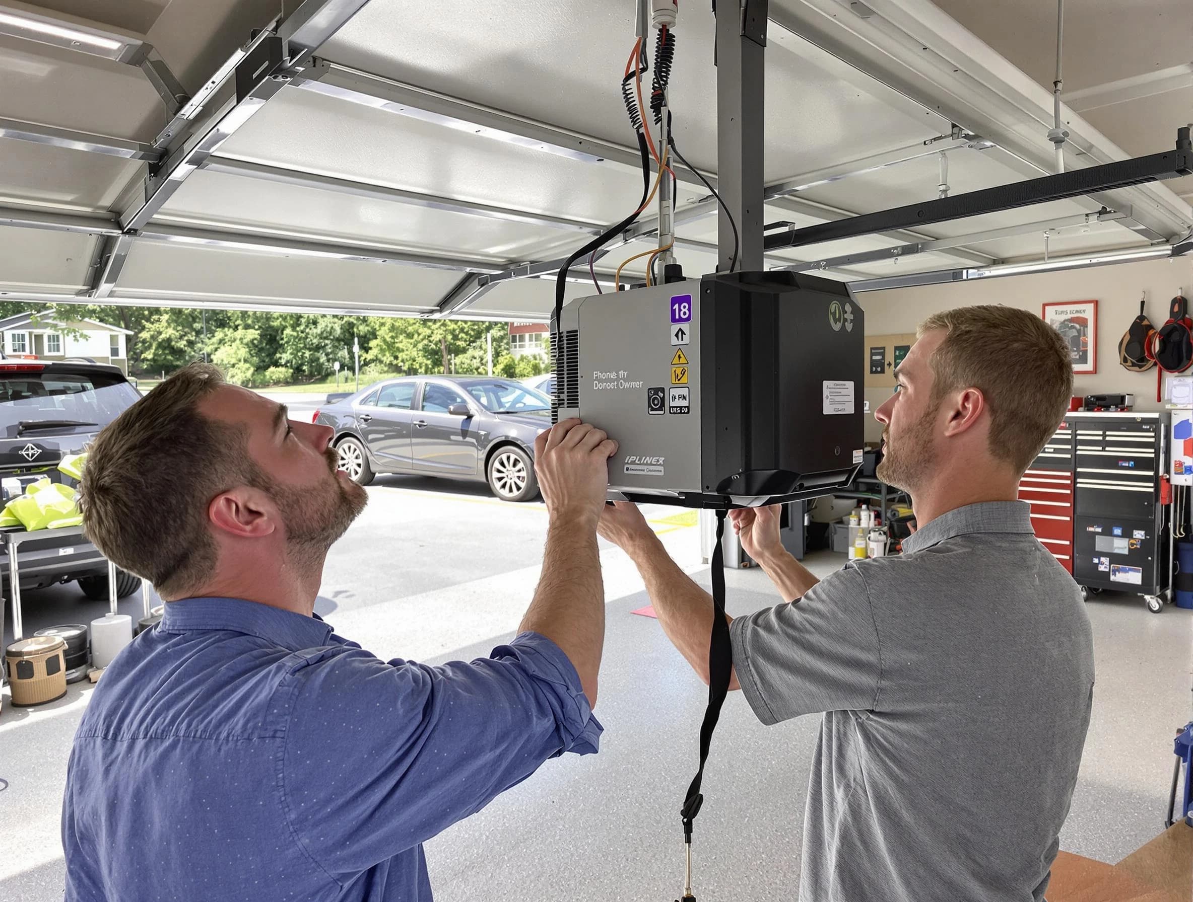 Avondale Garage Door Repair technician installing garage door opener in Avondale