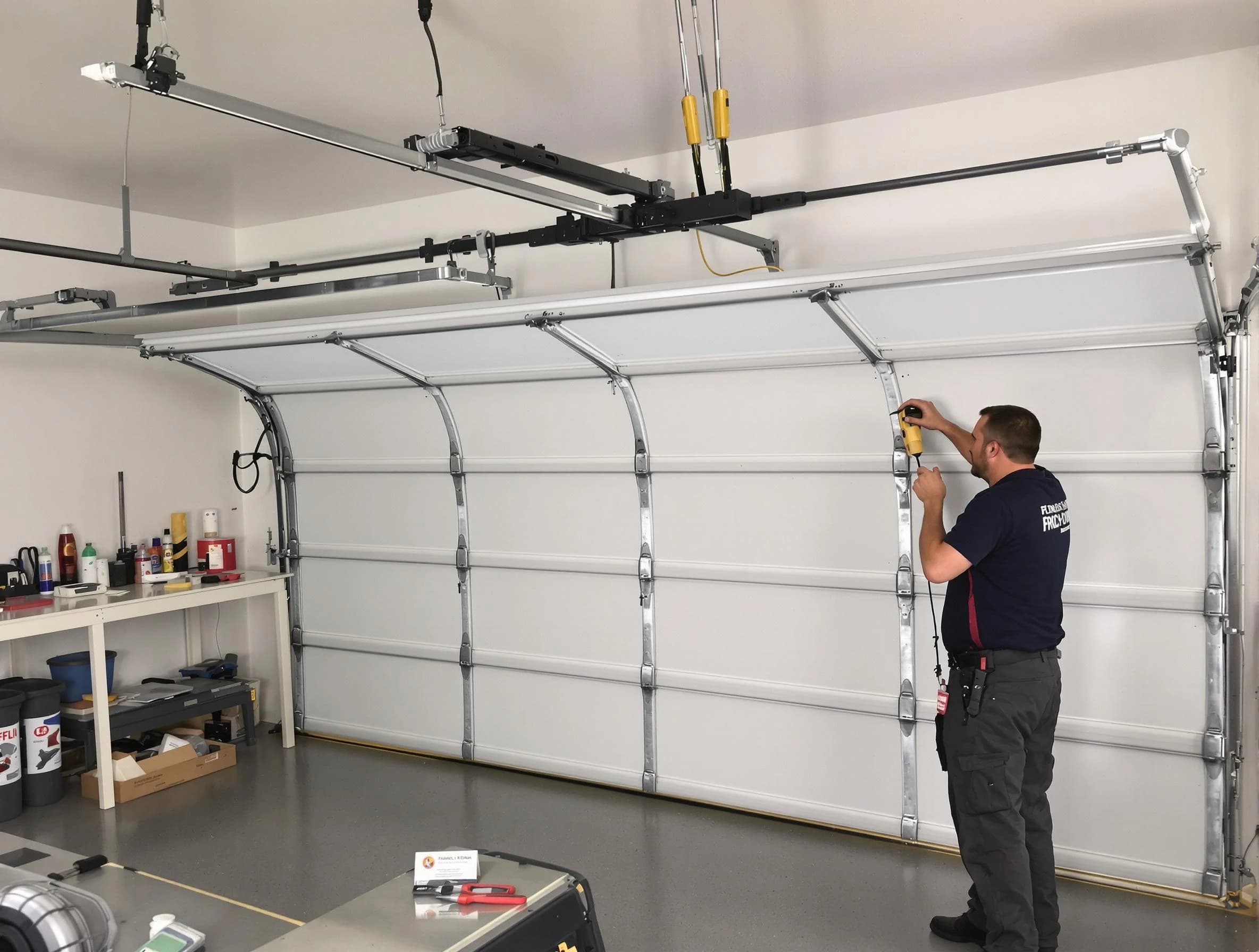 Avondale Garage Door Repair certified technician performing overhead door system repair in Avondale